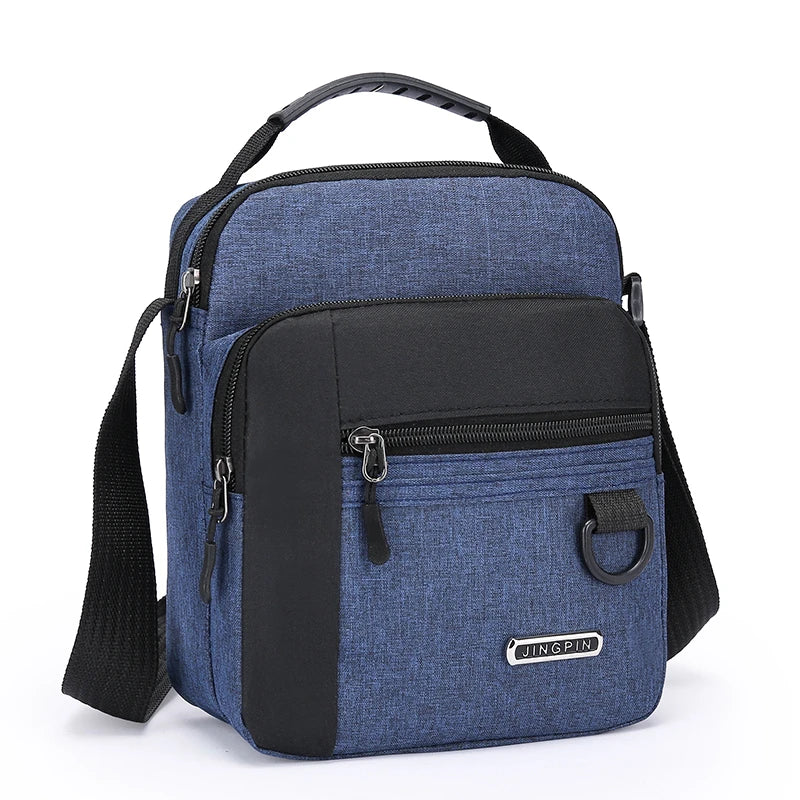 Large Capacity Men's Waterproof Shoulder Bag – Wear-Resistant Backpack with Multiple Pockets for Business