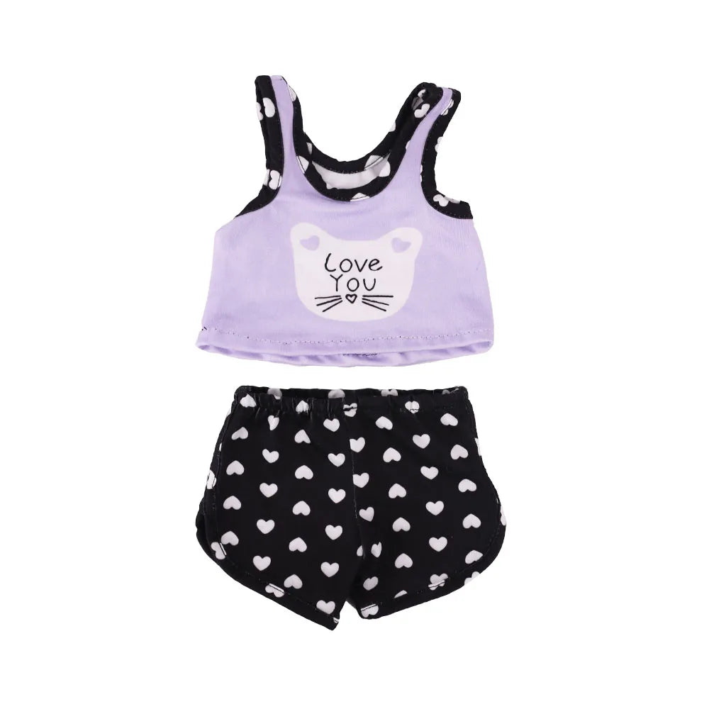 18-Inch Doll Nightdress Outfit — Purple Series Clothes for American & 43CM Baby Dolls, Our Generation Doll Gift