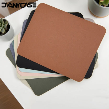 Creative Anti-Slip Leather Mouse Pad – Stylish Gaming & Office Desk Mat for Laptop, PC & MacBook
