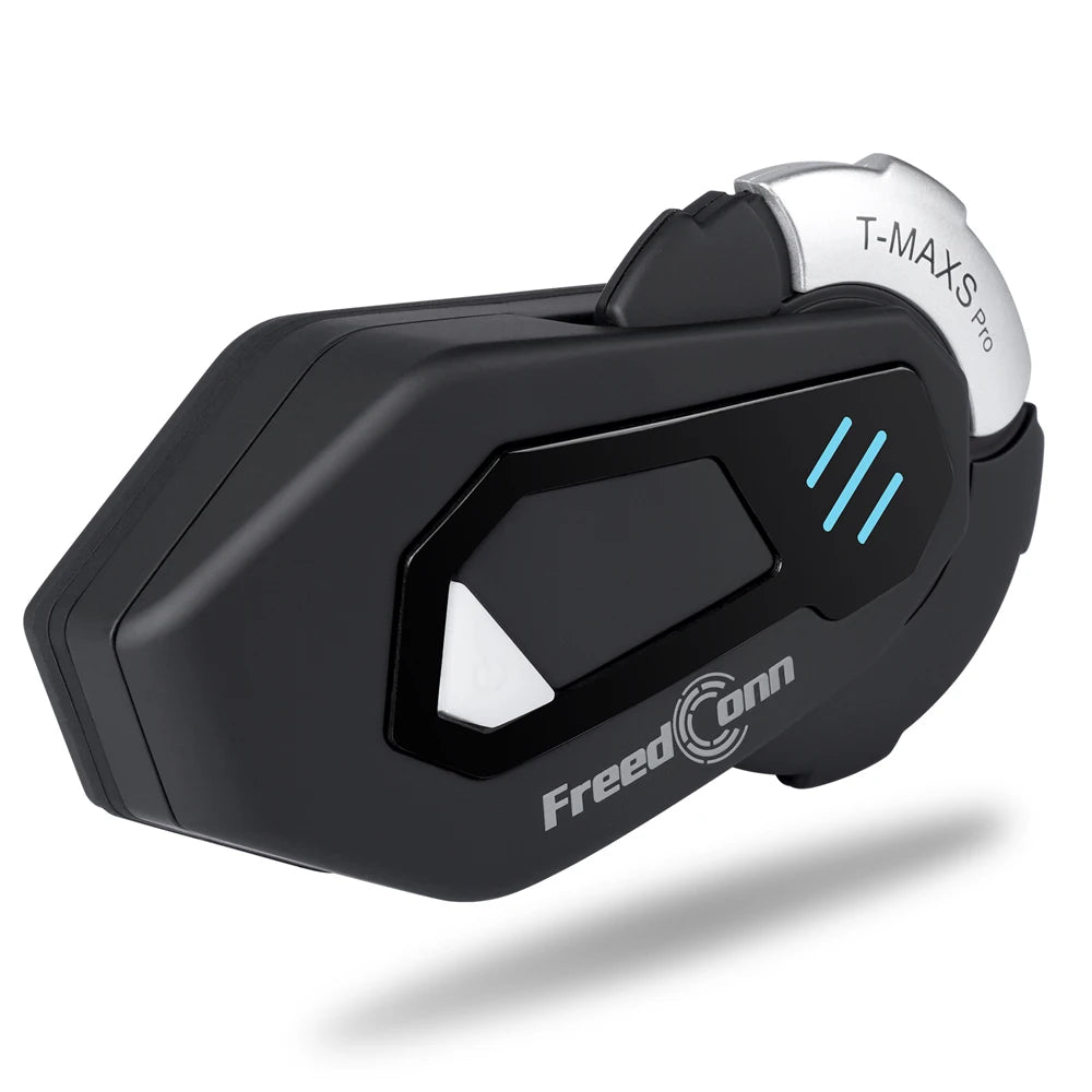 FreedConn Motorcycle Helmet Headset Intercom - Bluetooth Music, FM, Waterproof Moto Helmet Earphones & Intercom System