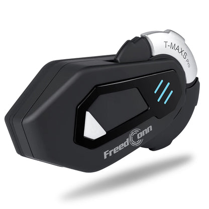 FreedConn Motorcycle Helmet Headset Intercom - Bluetooth Music, FM, Waterproof Moto Helmet Earphones & Intercom System