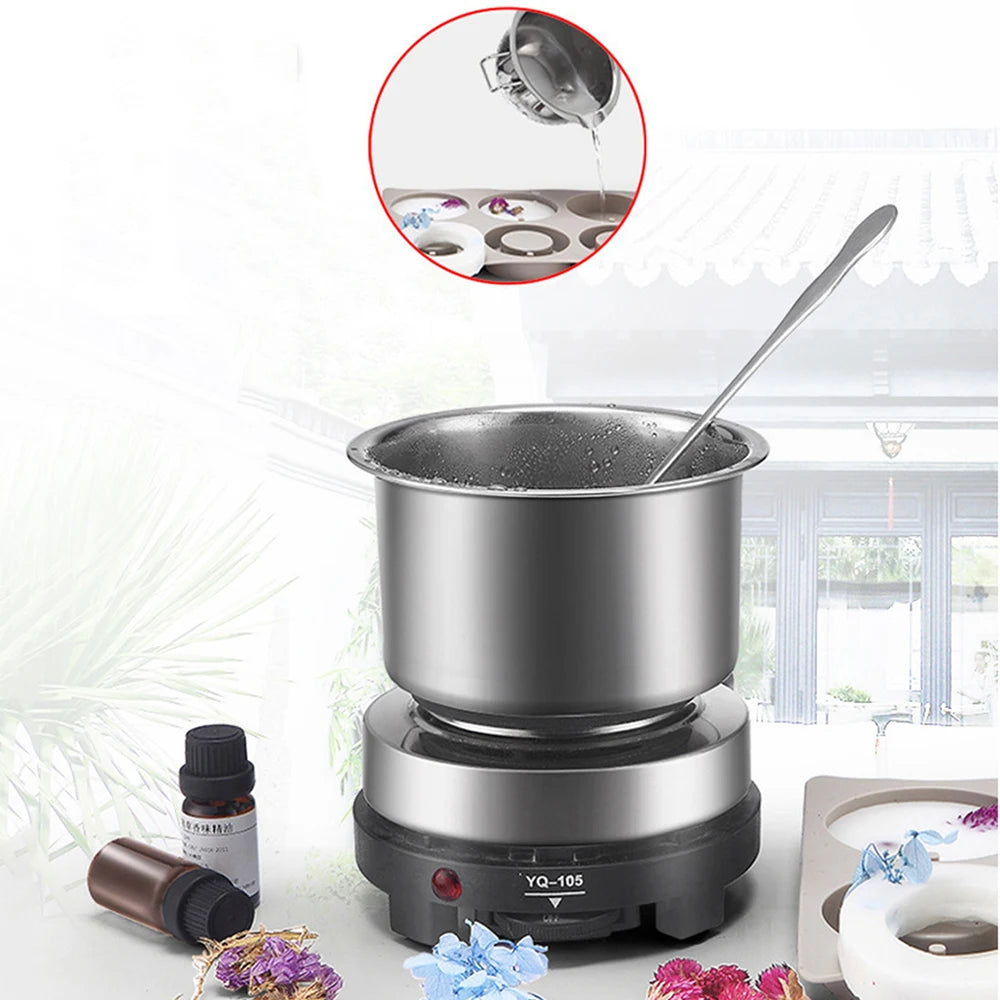 Candle Making Kit – Pouring Pot, DIY Supplies & Tools for Handmade Wax Candles, Includes Wax Melting Hot Plate