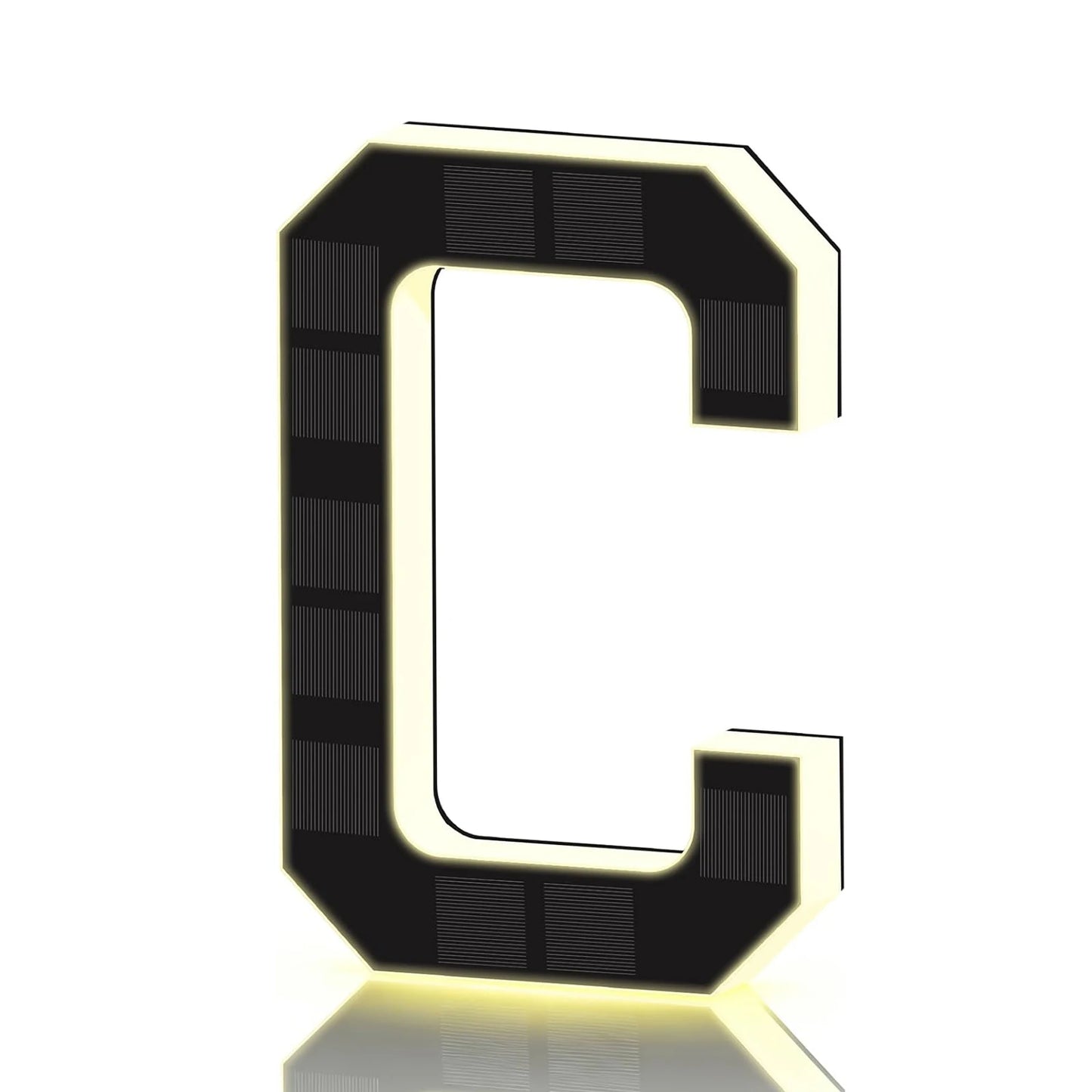 LED Solar House Numbers - IP65 Waterproof Personalized Illuminated Outdoor Address Sign for Home, Hotel & Bar 23/17/12CM