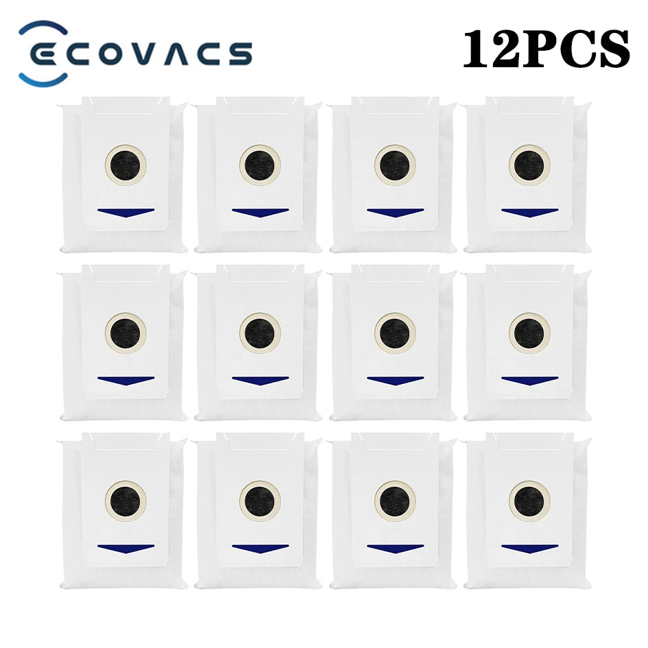 Ecovacs Deebot T30 Pro Omni / YEEDI M12 Pro+ Parts – Roller Brush, Side Brush, HEPA Filter, Dust Bag, Mop Cloth & Bracket