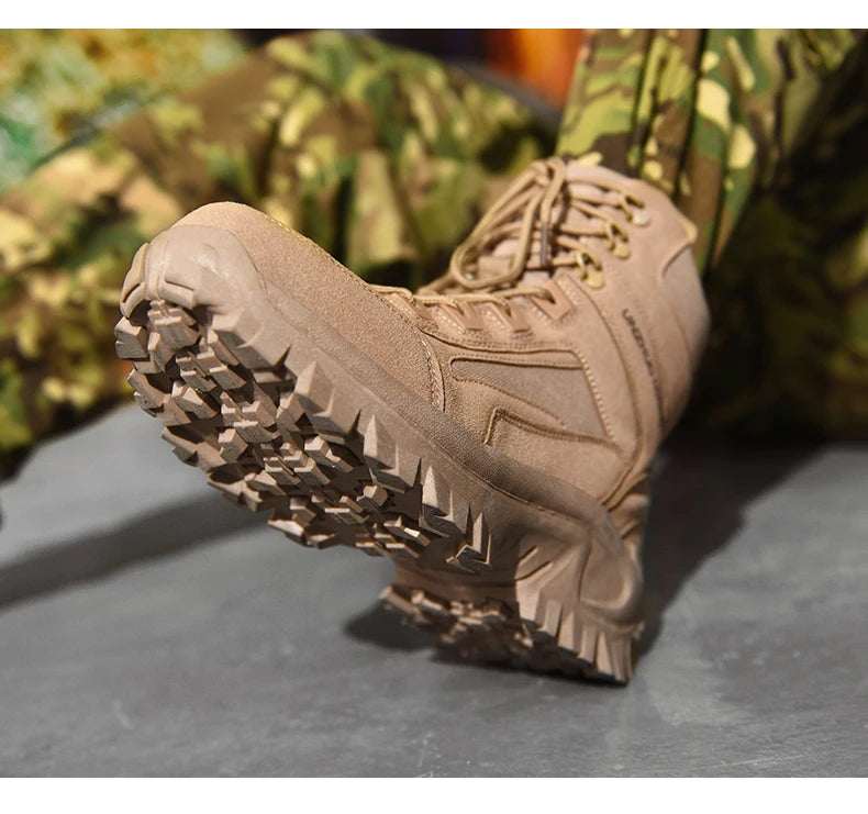 Men's Outdoor Hiking Boots - Desert Tactical Military Boots, Special Forces Anti-Slip & Warm Work Boots