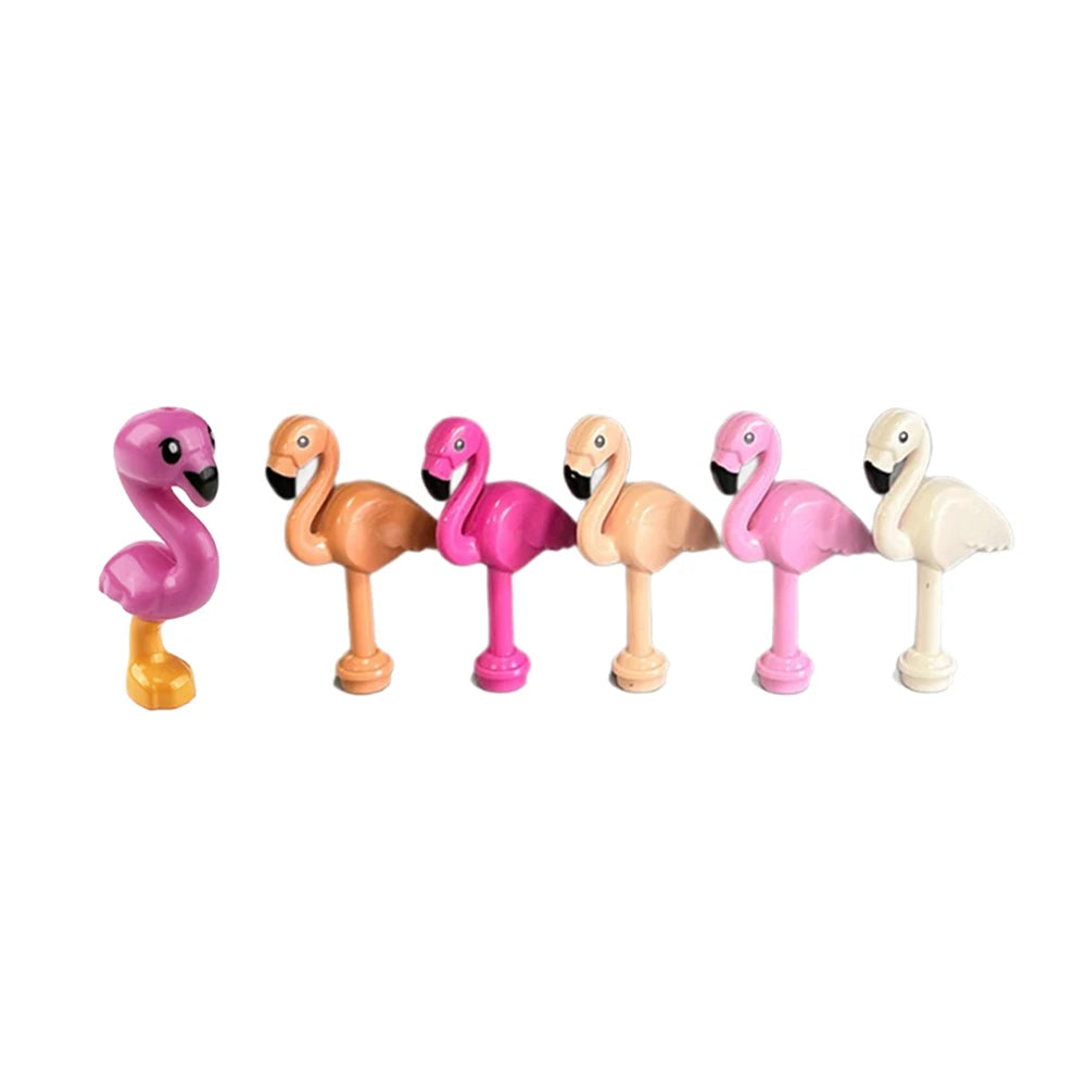 MOC Animal Scene Building Blocks – Zoo & Wildlife DIY Toy Bricks with Ducks, Cats, Dogs, Penguins, Eagles, Wolves, Bears, Deer, Sharks, Snakes, Mice, Sheep (K055)