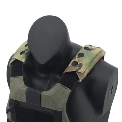 Laser-Cut Tactical Vest Shoulder Pads – Composite FCSK FCPC LV119 Plate Carrier Pads for Airsoft