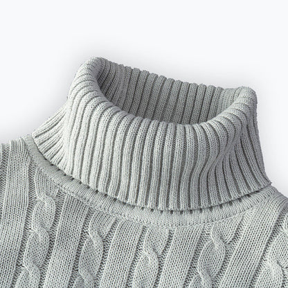 New Turtleneck Sweater for Men - Casual Rollneck Knitted Jumper, Warm Woolen Sweater