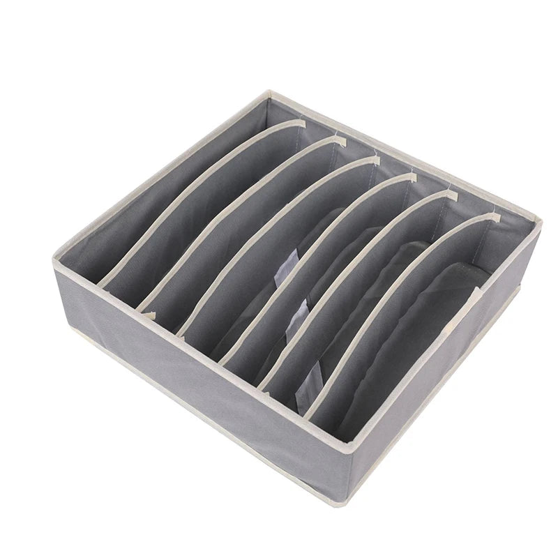 Foldable Underwear & Sock Organizer Box – Wardrobe Drawer Storage Divider for Bras, Pants, Scarves & Ties Closet Organizer