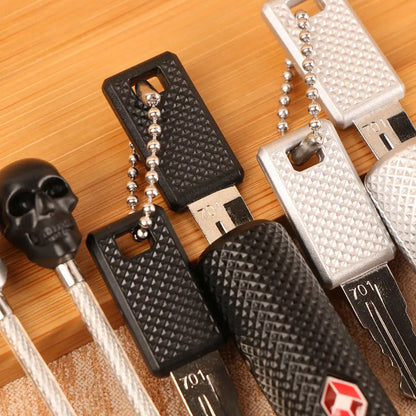 Skull Shape TSA Combination Luggage Lock – High Security Anti-Theft Padlock with Steel Cable for Travel & Overseas Use