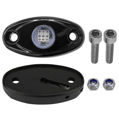 1 Pair Waterproof LED Rock Lights for Jeep ATV SUV Off-Road Car Truck Yacht | Underbody Glow Trail Rig Lamp