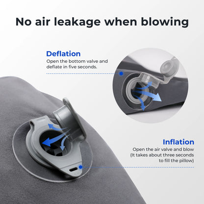 FLEXTAIL ZERO PILLOW SE - Inflatable Camping Pillow, Ergonomic Travel & Home Pillow, Lightweight & Washable