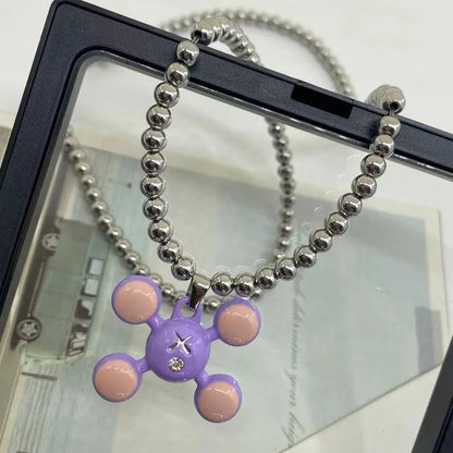 Quad Ball Pendant Necklace - Hip Hop Style Stainless Steel Jewelry for Men & Women, Fashion Personality Collection