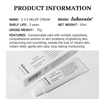345 Relief Cream – Moisturizing & Soothing Care for Blemish-Free, Nourished Skin