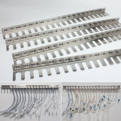 304 Stainless Steel Endotracheal Tube Rack — Intubation Hanger & Trachea Cannula Holder for Veterinary Clinic