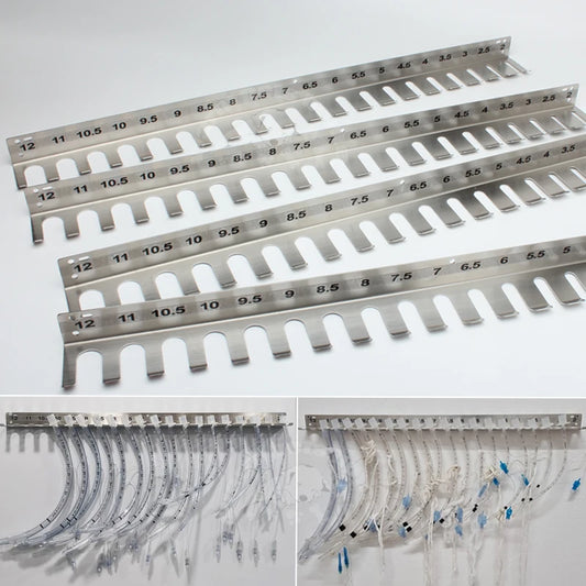 304 Stainless Steel Endotracheal Tube Rack — Intubation Hanger & Trachea Cannula Holder for Veterinary Clinic