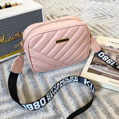 Fashion Women's Small Crossbody Bag - PU Leather Messenger, Zipper Handbag, Luxury Designer Purse for Summer Travel