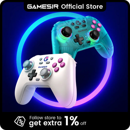 GameSir Nova Wireless Switch Controller | Bluetooth Hall Effect Gamepad for Nintendo Switch, iPhone, Android & PC