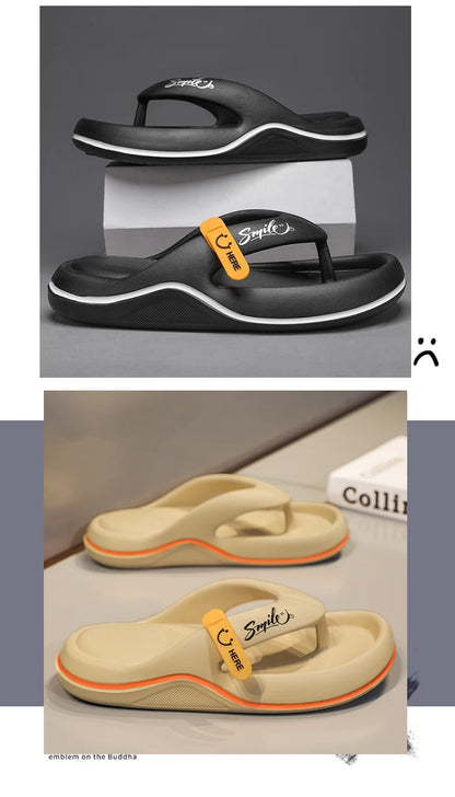 Men's & Women's Flip Flops – Non Slip Thick Sole Slippers, Super Soft Indoor & Outdoor Beach Sandals