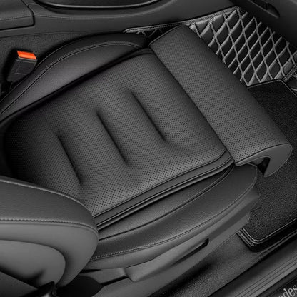 Universal Car Seat Cushion with Leg Support - Breathable Thick Padded Comfort Mat