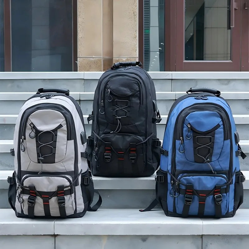 Large-Capacity Outdoor Hiking Backpack – Multi-Functional Water-Resistant Travel & Luggage Bag