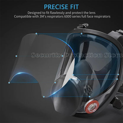 Peel-Off Lens Covers for 3M Respirator Masks – 5/10/20/30/50/100pcs Compatible with 6885, 6000, 6700, 6800 & 6900 Series