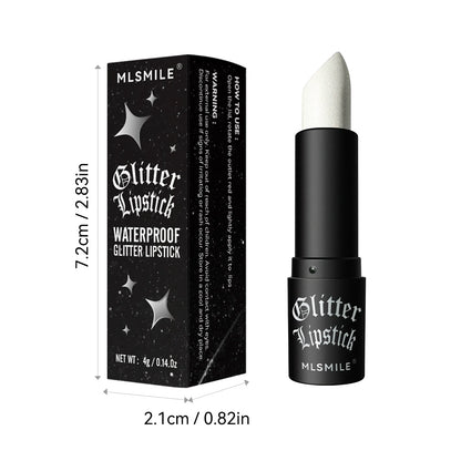 7-Color Glitter Lipstick – Waterproof, Long-Lasting Diamond Pearlescent Metallic Lip Gloss for Women