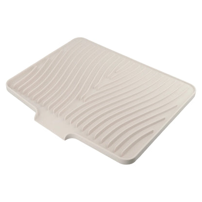 Silicone Dish Drying Mat & Drain Pad | Kitchen Coaster for Pans, Glasses, Tableware with Slope Drainage