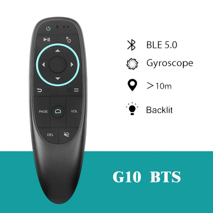 MRSVI G10S PRO 2.4G Wireless Voice Remote – Air Mouse with Backlit, IR Learning & Gyroscope for Android TV Box Control