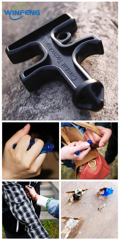 Nylon Plastic Steel Self-Defense Stinger – Emergency Glass Breaker & EDC Survival Tool for Outdoor Camping
