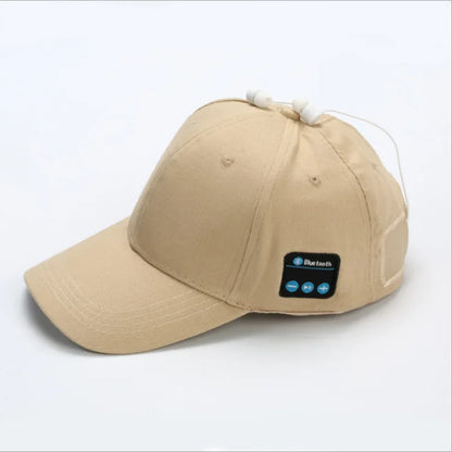 Bluetooth 5.0 Headphone Baseball Cap - Wireless Stereo Earphones with Mic for Outdoor Use