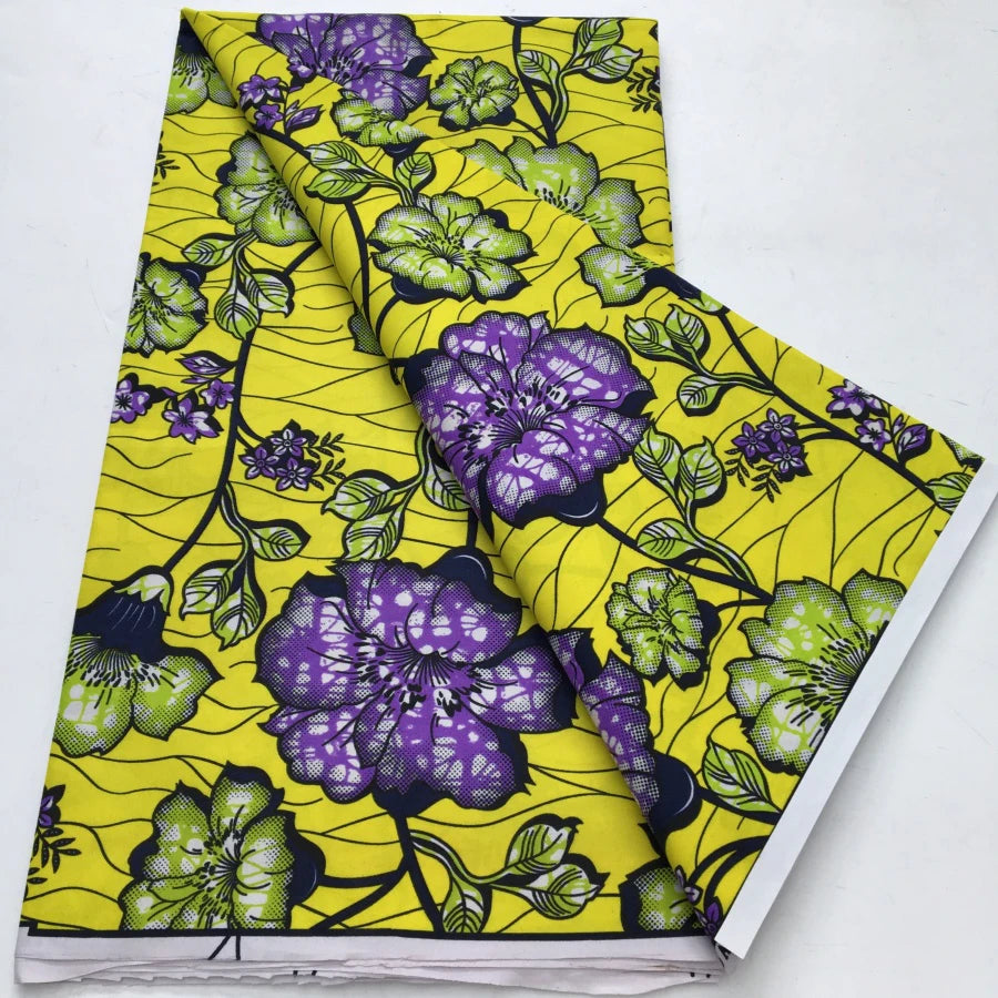 African Wax Print Fabric - Nigerian Ankara Batik Dutch Fabric for Women’s Dresses & Sewing Materials