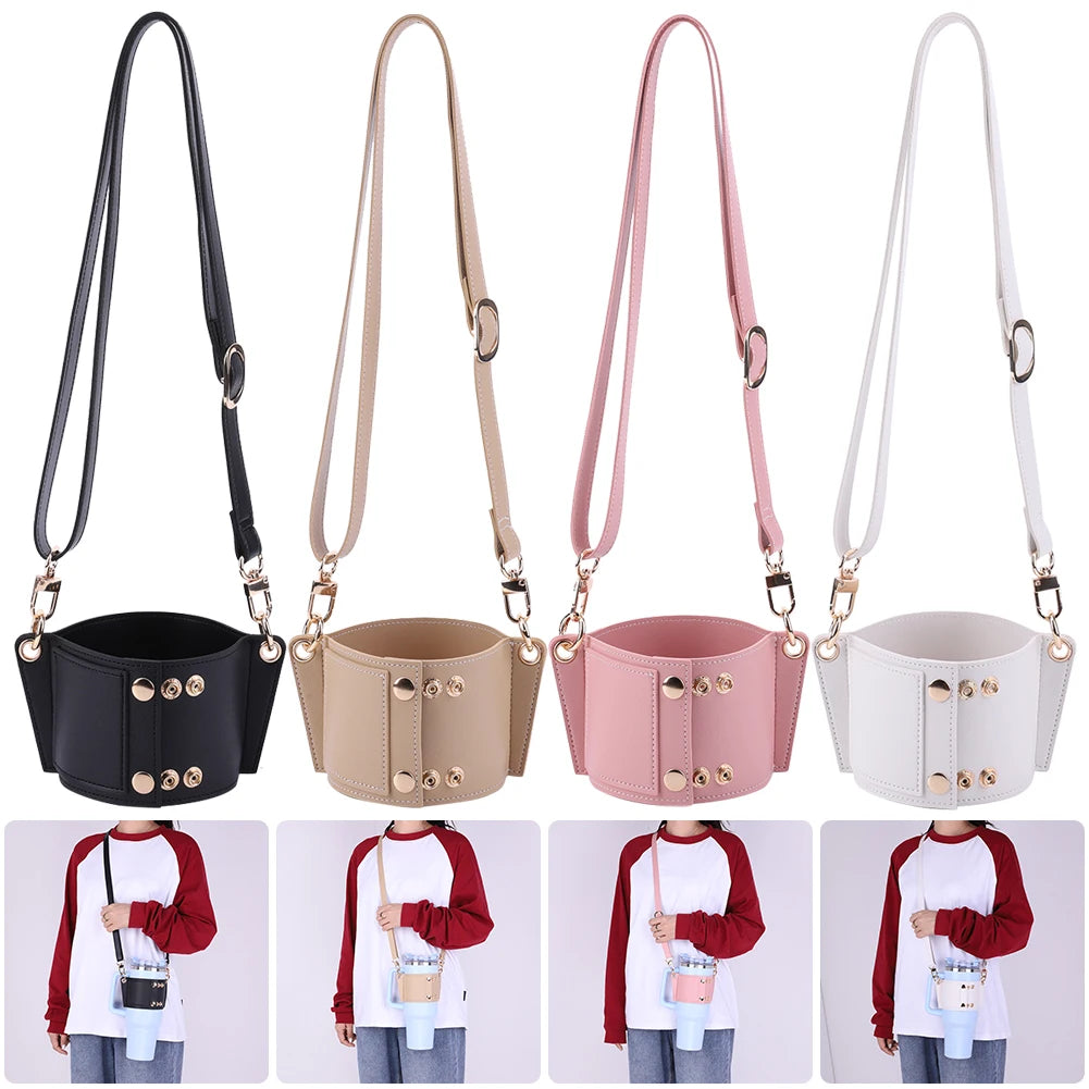 Water Bottle Carrier with Adjustable Strap – Sling Holder for Stanley 30oz & 40oz Tumbler Accessory