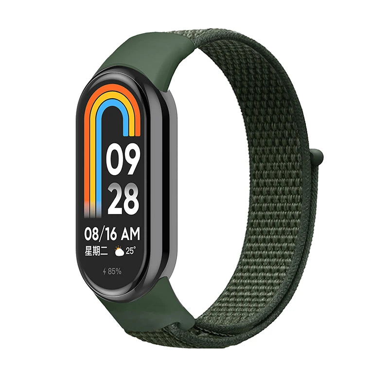 Nylon Loop Strap for Xiaomi Mi Band 3-9 – Replacement Sport Smartwatch Wristband