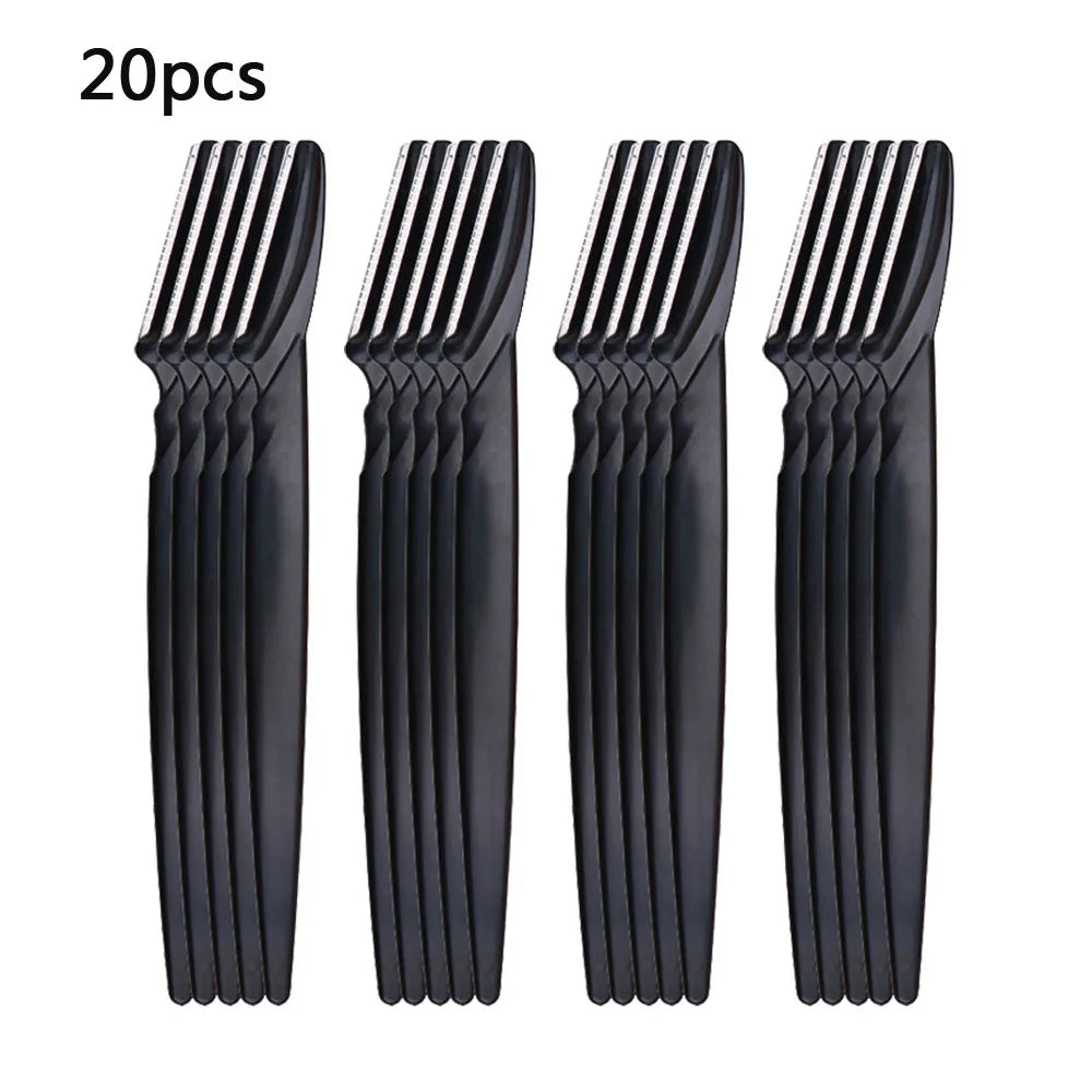 Portable Eyebrow Trimmer & Face Razor – Hair Remover Blades for Eyebrow Epilation and Makeup Grooming