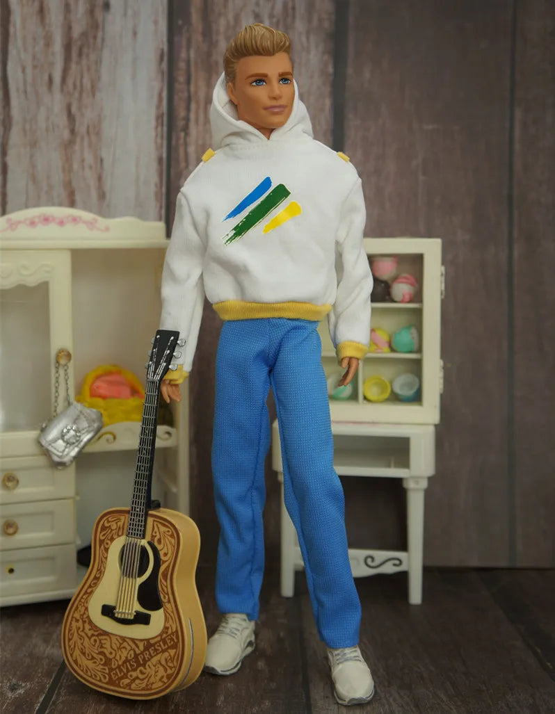 30cm Male Anime Doll Clothes – 1/6 BJD Fashion Casual Suit for KEN Dolls, DIY Reborn Toy Accessories & Gifts
