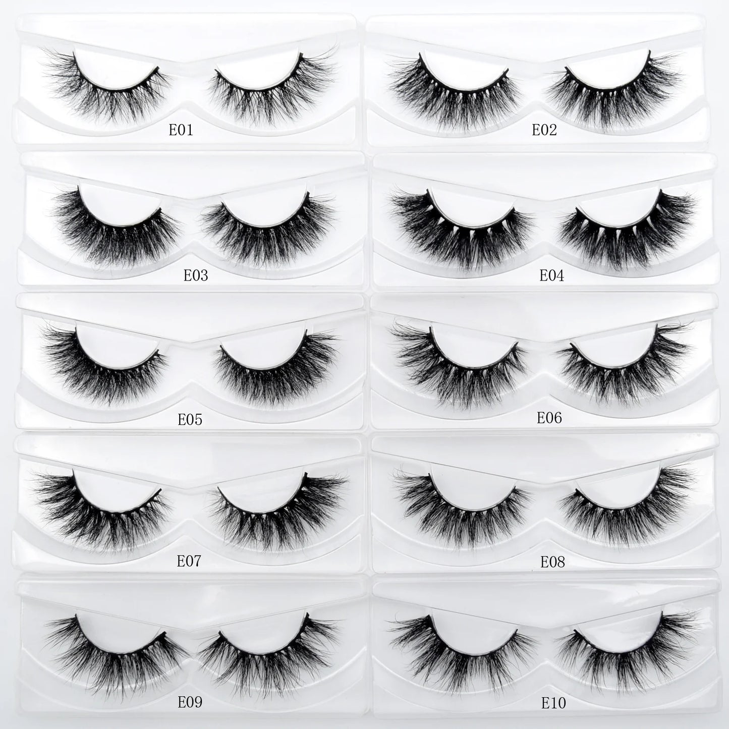 Visofree 3D Mink Eyelashes – 30/40/100 Pairs Handmade Full Strip Lashes with Tray, Cruelty-Free False Lashes for Makeup