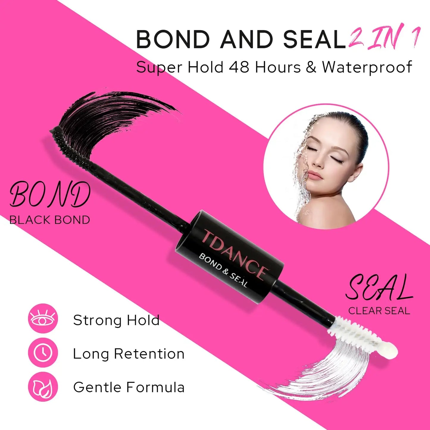TDANCE 280PCS DIY Lash Extension Kit – Mix Clusters (30D/40D) with Bond, Seal & Remover for At-Home Application