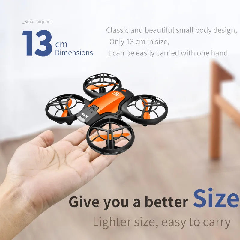 V8 Mini Drone with 4K & 1080P HD Wide-Angle Camera – WiFi FPV RC Helicopter with Height Hold for Kids