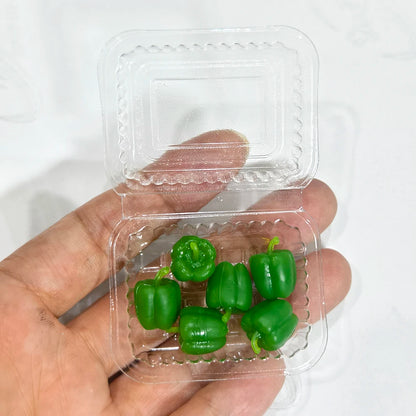 Miniature Dollhouse Food Set – Simulated Fruits & Vegetables for BJD & Blythe Dolls (Grape, Meat, Orange, Radish)