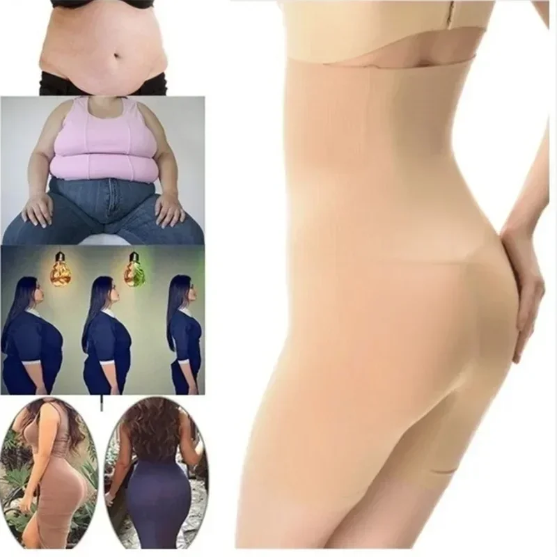 High Waist Seamless Body Shaper Underwear – Fat Burning Tummy Control Shaping Pants Corset for Women