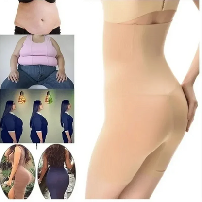 High Waist Seamless Body Shaper Underwear – Fat Burning Tummy Control Shaping Pants Corset for Women