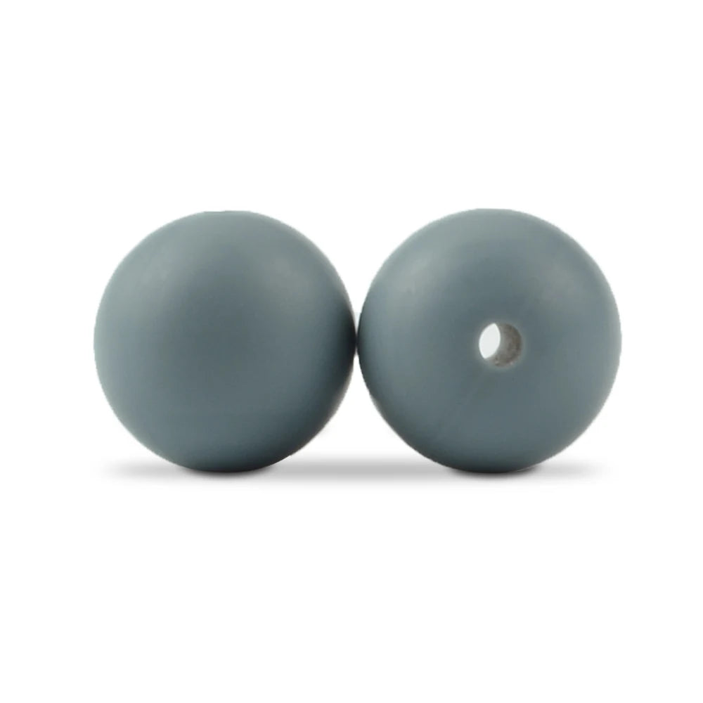 LOFCA Silicone Round Beads 20pcs - 9/12/15mm DIY Jewelry Making Beads for Bracelets, Keychains & Necklaces