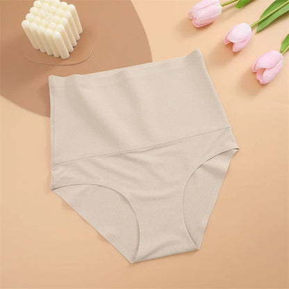 Seamless Women’s High Waist Shapewear Briefs, Ultra Breathable Silk-Like Slimming Underwear with Butt Lifting Corset Effect Pants