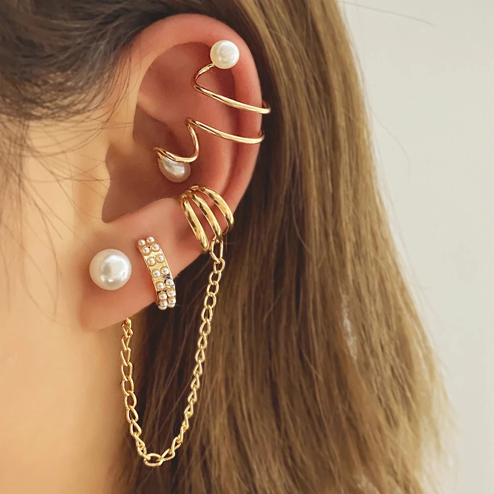 Delicate Tassel Clip-On Earrings – No-Piercing Ear Cuffs for Women, Fashion Jewelry Gifts