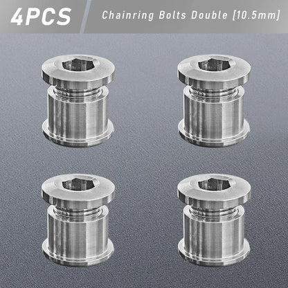 Titanium Alloy Chainring Bolts 4–5PCS MTB Road Bike Crank Screws Single & Double Chainring Hardware 6.5–10.5mm
