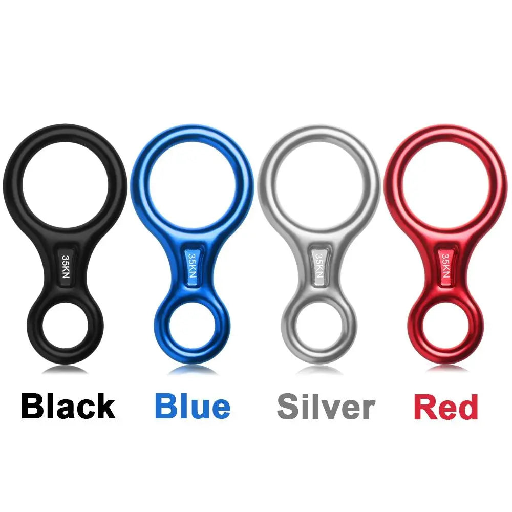35KN Rock Climbing Descender – Figure 8 Rope Device for Downhill & Climbing Gear Equipment