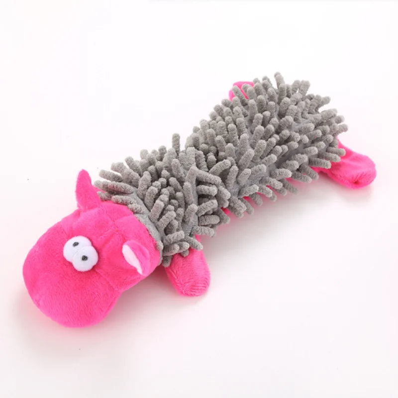 Plush Squeaky Dog Toy - Cute Donkey Teething & Interactive Training Toy for Small Dogs