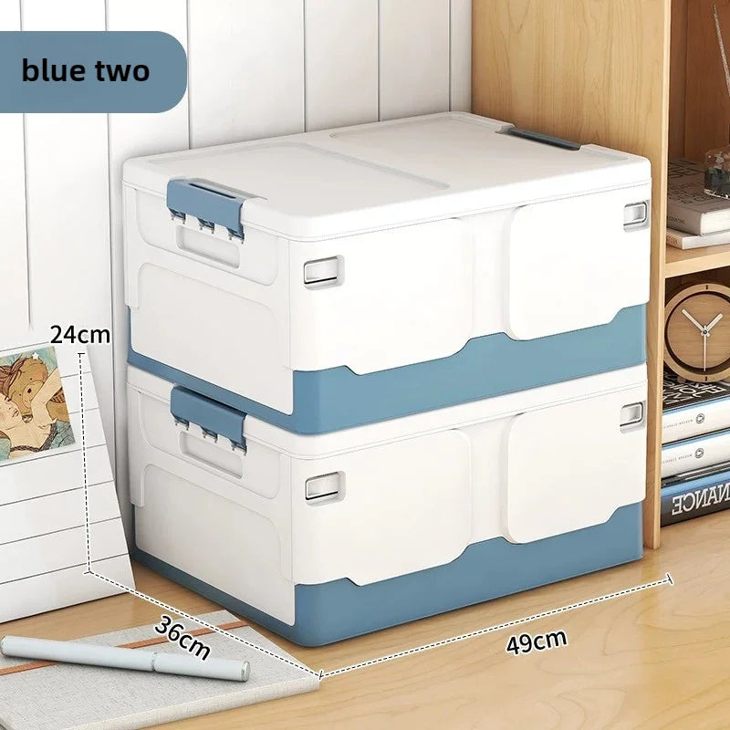 Extra Large Foldable Storage Box with Lid — Book, Snack, Toy, and Classroom Organizer for Home & Living Room