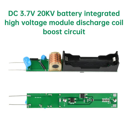 3.7V 20KV High-Voltage Ignition Coil Booster - Arc Pulse Step-Up Transformer & Power Supply Inverter